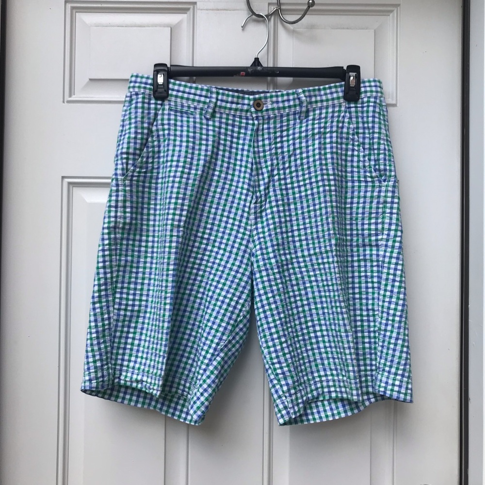 Islander Plaid Seersucker Shorts